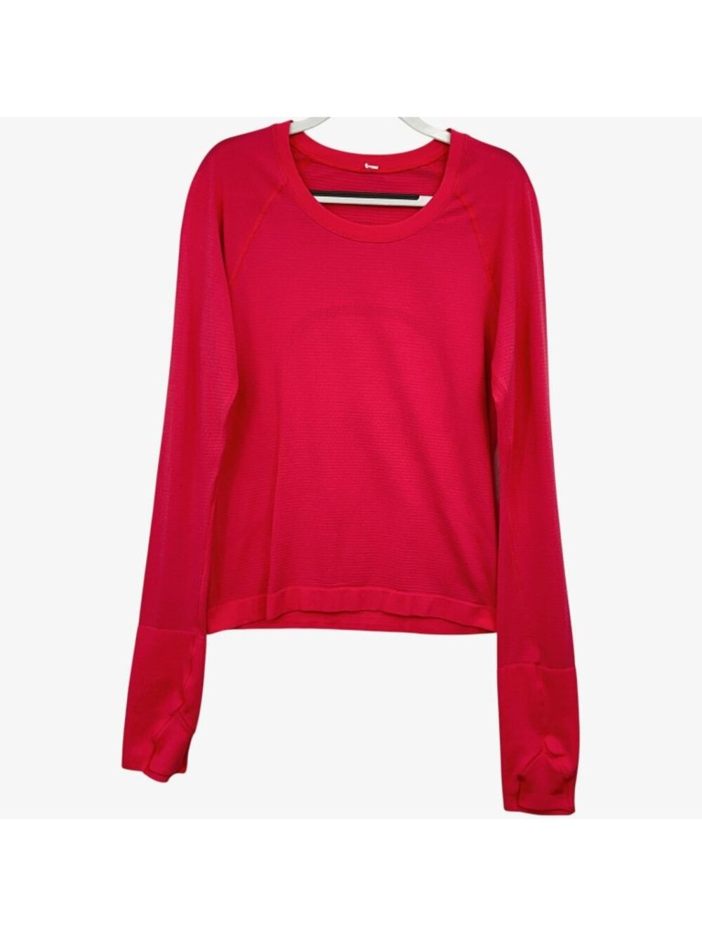 Lululemon Swiftly Tech Long Sleeve Crew Top Womens 4 Pink Tee Shirt *READ